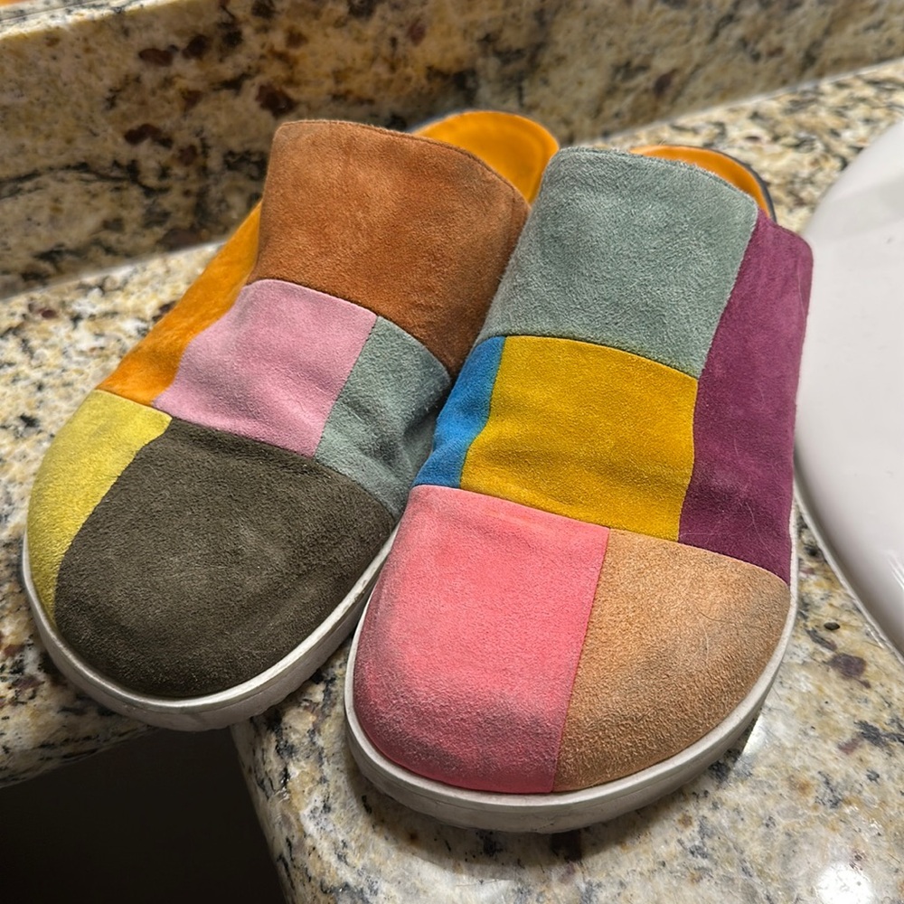 charlotte stone leather clogs